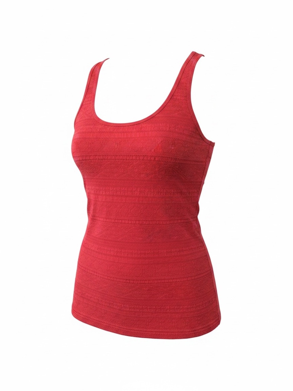 Mossimo Supply Co. Red Textured Scoop Tank